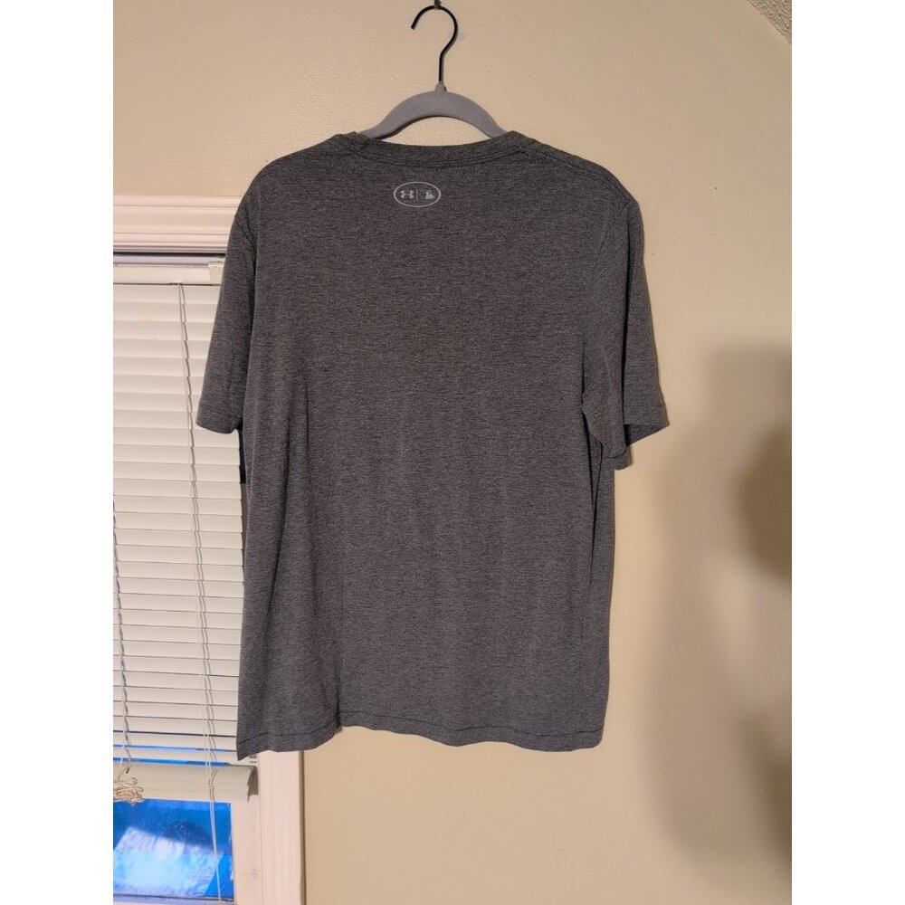 Under Armour MLB Cincinnati Reds T-Shirt Men’s Large Gray Retro Short Sleeve - Picture 6 of 8